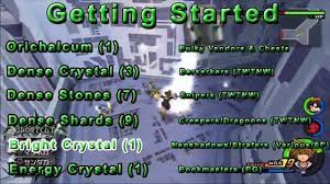 The orichalcum+ in kingdom hearts iii is not to be confused with the standard orichalcum resource (the only difference, at least in the title. Kingdom Hearts Hd 2 5 Synthesis Guide Part 1 Youtube