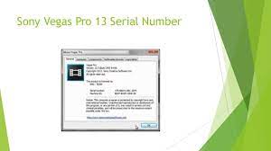 Then, it creates a special serial number that you use to unlock sony vegas. Sony Vegas Pro 13 Serial Key