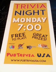 Test your lunar knowledge and see just how much of a moon expert you really are. Monday Nights Trivia Night Picture Of The Big Red Barn Restaurant And Brewery Mount Prospect Tripadvisor