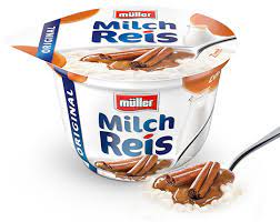 Jetzt haben wir einen veganer in der familie. Milchreis Original Zimt Molkerei Muller