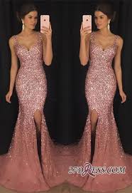 Gorgeous Sleeveless V Neck Crystal 2018 Evening Dress Mermaid With Crystal Ap0 High Quality Wedding Dre Evening Dresses Uk Trendy Prom Dresses Stunning Dresses