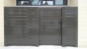 If you looking for lockable mailbox fence mount then you are right place. Rolling Steel Pedestrian Privacy Gate And Fence With Mailbox Minimalistisch Hauser Chicago Von Green Acres Ironworks Inc