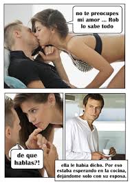 esposa infiel 3 follando frente al marido | comics porno