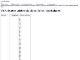 State alabama alaska arizona arkansas california colorado State Abbreviations Lesson Plans Worksheets Reviewed By Teachers