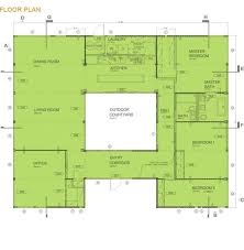 These floor plans prove that shipping container homes can be efficient, sustainable, and even exciting! Shipping Container House Floor Plan I Love This Especially The Courtyard In The Center It Would Make A Great Place For A Vegetable Garden A With Images Container House