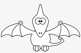Pterodactyl, pterosaur, dinosaur coloring page. Pterodactyl Black White Line Studiofibonacci 1979px Pterodactyl Coloring Page 1979x1226 Png Download Pngkit