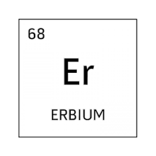 Black And White Element Cell For Erbium Science Fair Projects Science Fair Tech Company Logos