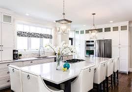 White Kitchen Transitional Kitchen With Crisp White Cabinets And Modern Design Kitchen Whitekitchen C White Kitchen Design Kitchen Design Kitchen Interior