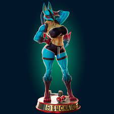 STL file Lucario Thicc Muscle Mommy - 4 Furry variation 3D Print  Model・Design to download and 3D print・Cults