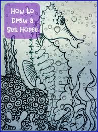 Next, i detailed the shape of the head and also drew an elongated front part. How To Draw A Sea Horse In 5 Steps Feltmagnet