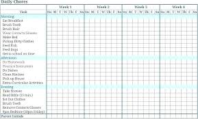 Best Chore Chart Daily Template Lovely Luxury List Weekly