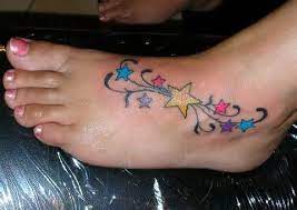 Pin By Kristina Eldridge On Tattoos Star Foot Tattoos Foot Tattoos For Women Cute Tattoos For Women
