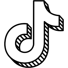 Tiktok icon free download png and vector. Tiktok Logo Free Icon Of Social Hatched Block