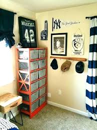 Tie red and blue balloons around the party with white shoe strings, and hang baseball cleats up high along the ceilings as well. Baseball Decorations For Bedroom Wild Country Fine Arts