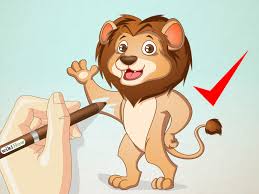 First time i try to drawing a lion. How To Draw A Cartoon Lion 13 Steps With Pictures Wikihow