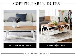 Limited time offer $ 949.05. Pottery Barn And West Elm Coffee Table Dupes For Less Than 200 Red Soles And Red Wine