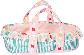 Amazon Com Manhattan Toy Wee Baby Stella Sweet Dreams Bassinet Soft Baby Doll Accessory For 12 Dolls Toys Games