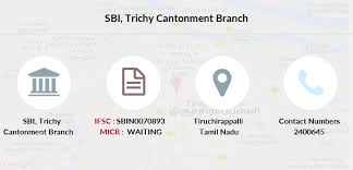 Www.sbicard.com monday to saturday : Sbi Trichy Cantonment Ifsc Code Sbin0070893