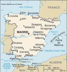 Harta turistică, rutieră și geografică; Goobix Fotbal Spania HartÄƒ