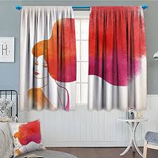 However, as is known, everything new is well forgotten. Amazon Com Modern Decor Window Curtain Fabric Ombre Sexy Woman With Fog Like Sunset Colored Hair Art Print Drapes For Living Room 72 X63 Dark Coral Fuchsia Coconut Home Kitchen