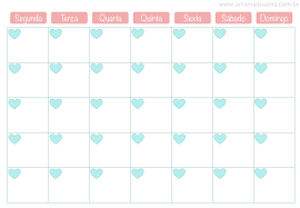 Calendário De Estudos 2018 Para Imprimir Pin Em Organizacao E Limpeza