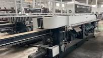 11 Motors 45° Glass Polishing Machine, 45 degree glass edging machine,  glass mitering machine