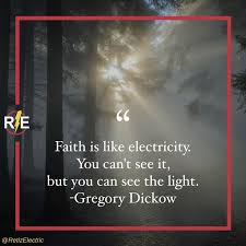 The vision is always for the appointed time. Faith Is Like Electricity Electricity Faith Quotes