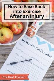 How To Ease Back Into Exercise After An Injury An Alli Event Health And Fitness Tips Health Health Fitness