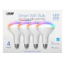 To find the best smart light bulbs that are worth your money, our engineers considered factors like performance, ease of installation and use, compatibility with other smart devices, light output, and functionality of features like timers, colors and dimming. Feit Electric Wi Fi Smart Bulb Br30 Color Changing 4 Pack Costco