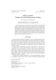Maybe you would like to learn more about one of these? Pdf What S In A Title Number Of Words And The Presence Of Colons