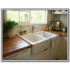 In short, you can decide the best apron front and installation type as lack of those faucet holes in this type of sink is intentional because faucets are designed to be installed on the top of the sink. Farmhouse Sink Top Mount You Ll Love In 2021 Visualhunt