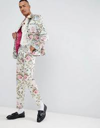 Buy the best and latest asos mens suits on banggood.com offer the quality asos mens suits on sale with worldwide free shipping. Asos Edition Tall Wedding Skinny Suit In Pastel Floral Jacquard Asos