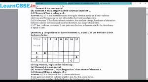 Important questions on modern periodic law and periodic table is available on toppr. Periodic Classification Of Elements Important Questions Cbse Class 10 Science Youtube