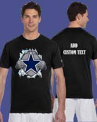 Dallas Cowboys Superman Tear Chest Design T Shirt Add Custom Text By Endlessdesigns21 On Etsy Superman T Shirt Dallas Cowboys Mens Outfits