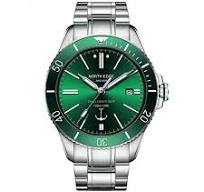 North Edge ANCHOR Automatic Mechanical Men's Watch | Stainless Steel Case | Water-Resistant to 50 Meters - Green