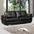 Living Room Tan Leather Couch