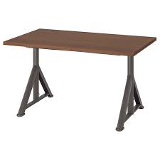 Idasen Desk Brown Dark Gray Shop Here Ikea Ikea Desk Grey Desk
