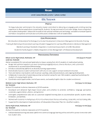 A student resume is a brief summarization of a student's background for his or her first job. Esl Teacher Resume Example Guide 2021 Zipjob
