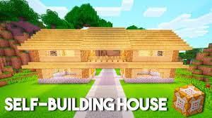 More images for how to spawn a house in minecraft with commands » Self Building Command Block House Youtube