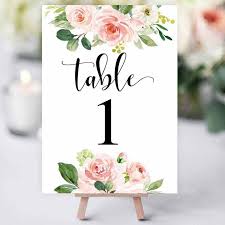 Table Number Template Editable Table Number Template 5x7 And 4x6 Table Numbers Table Numbers Printab Printable Table Numbers Table Numbers Number Templates