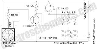 A motion detector or motion sensor is a device that is used for detecting a movement in a certain range in front or around the detector. Pir Led Security Light Circuit