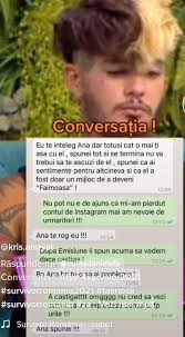 Fosta mare gimnasta ana porgras (27 de ani), campioana mondiala la barna in 2010, a fost eliminata din concursul survivor difuzat de postul kanal d, provocand clipe emotionante in cadrul echipei faimosilor. Mesajul Citit De Zanni In Republica Dominicana A Fost Publicat Yabbmusic Ro