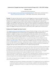 Assessment of Engaged Learning at Loyola University Chicago (LUC)