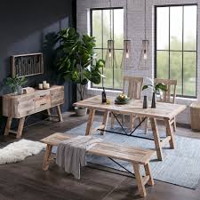 Ink Ivy Sonoma Natural Grey Dining Side Chair Set Of 2 20 W X 24 5 D X 39 75 H 2 Grey Gray Side Chairs Dining Oak Dining Table Dining Room Industrial
