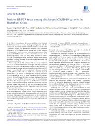 The polymerase chain reaction (pcr) has remained a hugely important laboratory tool for decades. Pdf Positive Rt Pcr Tests Among Discharged Covid 19 Patients In Shenzhen China