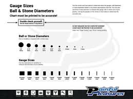 Earring Size Chart Gauge Images Normal Earring Gauge Size