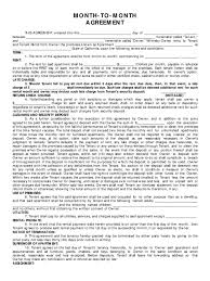 Month to Month Rental Agreement Form - 86 Free Templates in PDF ...