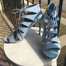 Baby Blue Madden Girl Size 10 Lace Up Heels Lace Up Heels Heels Madden Girl