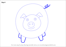 This will be the body of your ladybug. Learn How To Draw A Pig For Kids Easy Animals For Kids Step By Step Drawing Tutorials