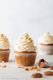 These dairy free cupcakes are insanely simple to make & equally delicious! Vegan Maple Pecan Cupcakes The Loopy Whisk Vegan Cupcake Recipes Maple Syrup Recipes Pecan Recipes